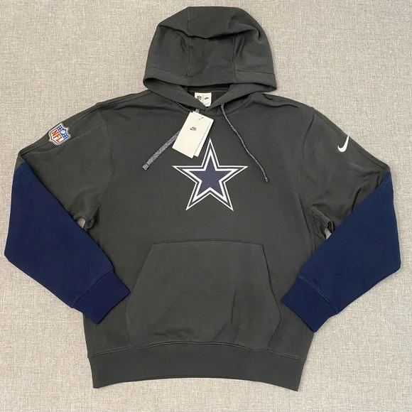 Nike Dallas Cowboys Mens Med 2024 Sideline Club Pullover Team Player Hoodie New