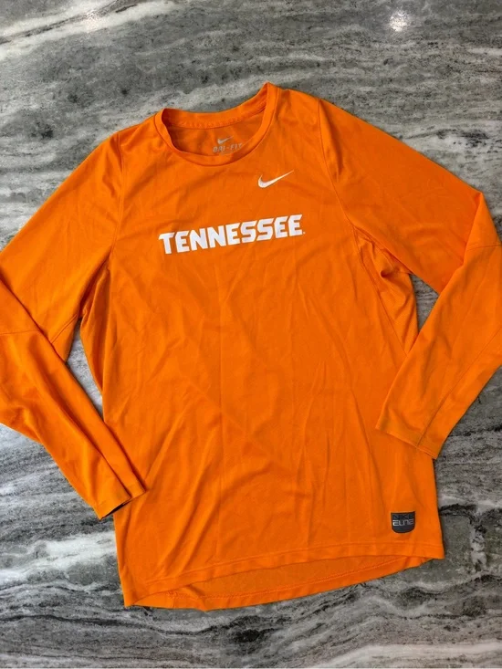 Nike Orange Long Sleeve Tennessee Top Men’s Large