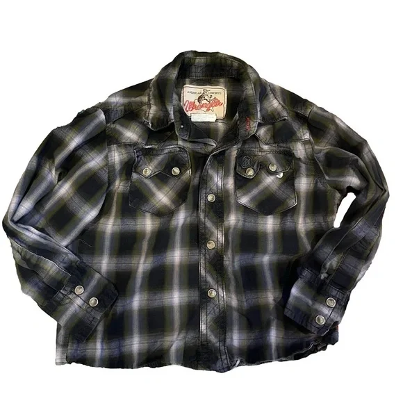 Toddler wrangler pearl snap cowboy shirt