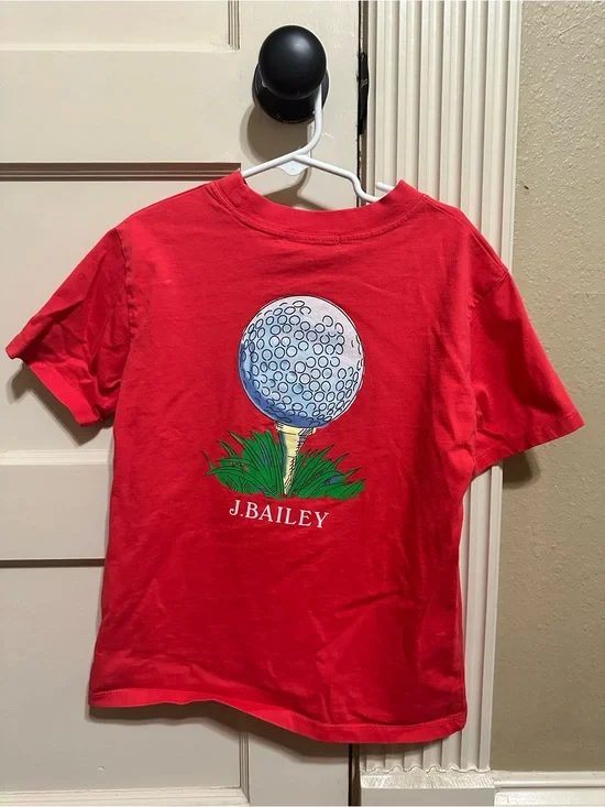 J.Bailey Kids' Red Golf Tee Shirt