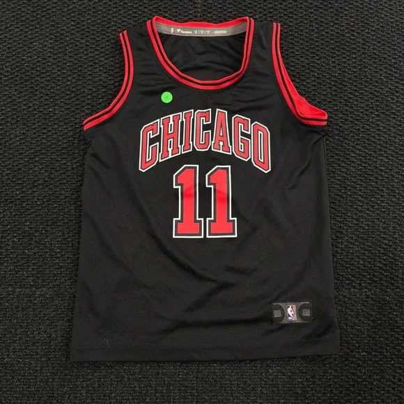 Youth Chicago Bulls DeRozan 11 Basketball Jersey‎ Black Red Size M Fanatics
