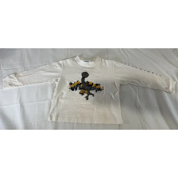 And1 Toddler's Long Sleeve White T-Shirt Size L Basketball Graphic