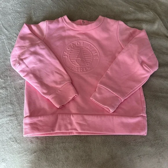 Jacadi Pink Textured Sweatshirt