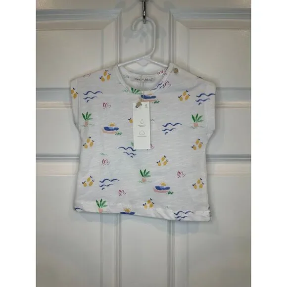 Zara Short Sleeve Shirt‎ Size 3-6 Months NWT