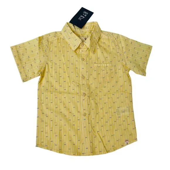 NWT Me & Henry 7/8Y Yellow Bow Tie Pier Shirt
