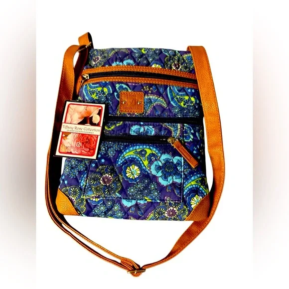 Stone Mountain NWT Tiffany Collection Quilted Crossbody Purse.