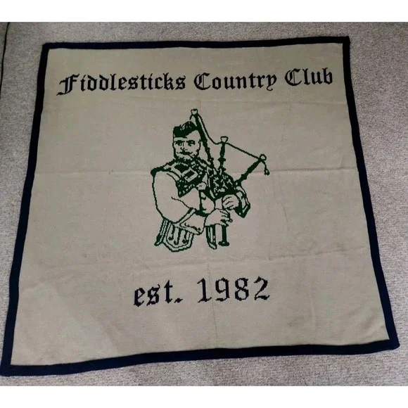 Fiddlesticks Country Club Est. 1982 Blanket Tapestry Golf Fort Myers, Florida
