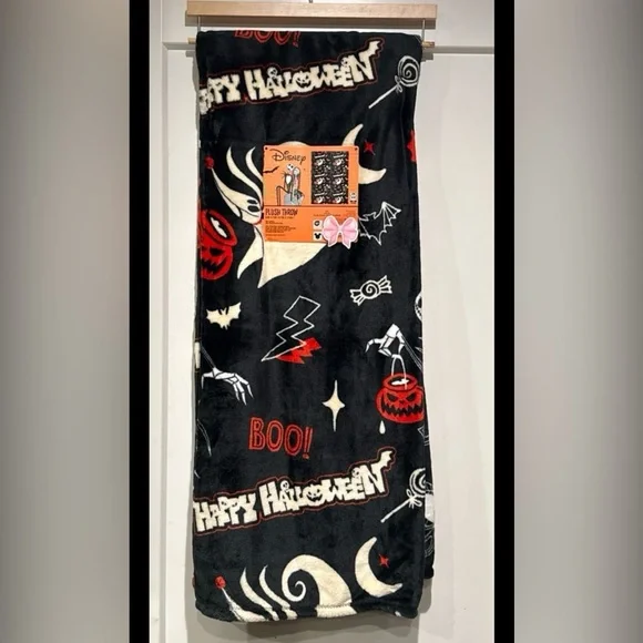New Disney Nightmare Before Christmas Halloween Throw Blanket