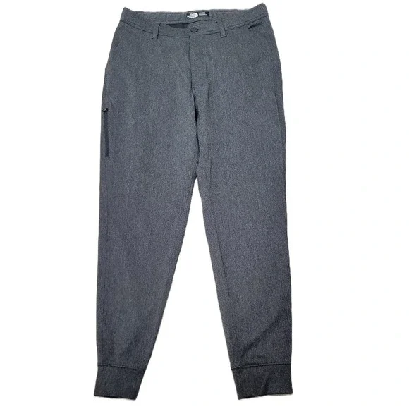 The North Face Mens Pants Jogger Style Size 32 Grey Nylon Blend Zip Pocket‎