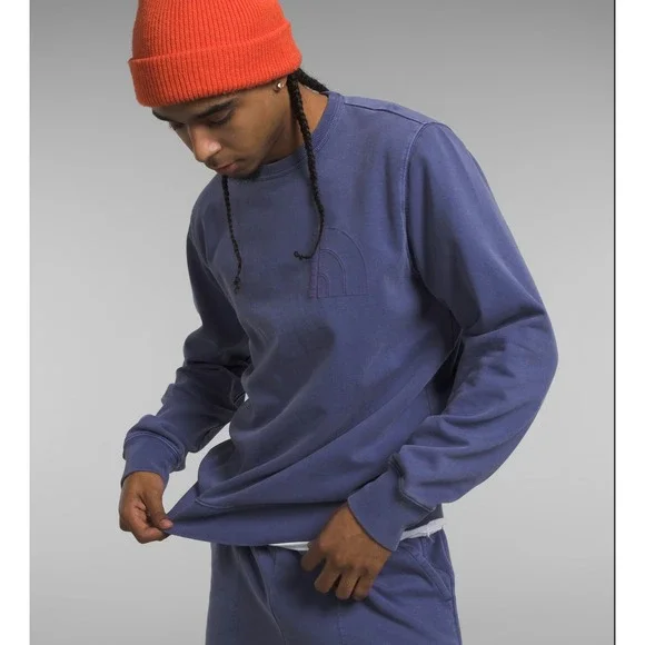The North Face Dye Pullover‎ Crew Sweatshirt Men's XL Cave Blue NWT