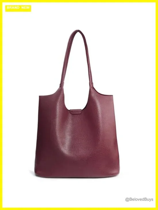 Soft Vegan Leather Tote Bag Hobo Handbag Purse for Travel
