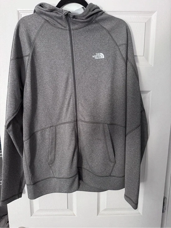 Men’s North Face Gray Full-Zip Hoodie