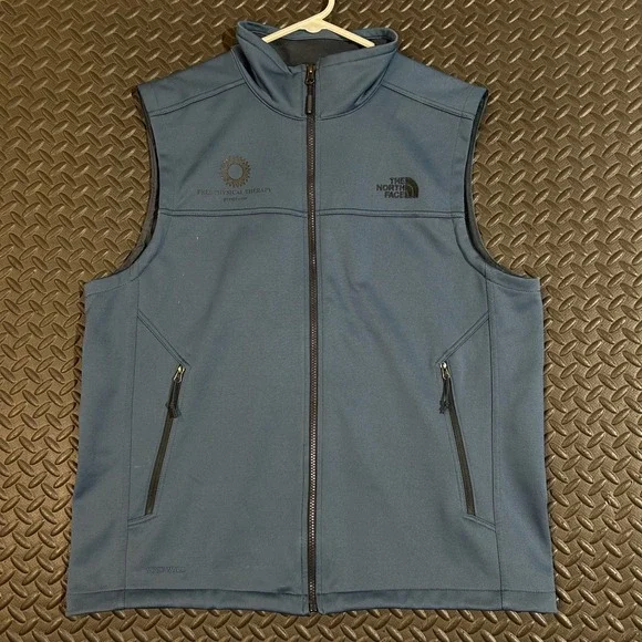 The North Face Blue Full Zip Lightweight Zipper Pocket Vest Men's Size Large‎