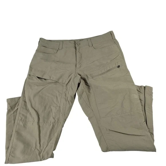 The North Face Paramount Active Pants Mens 36 Khaki Tan Hiking NF0A47DR