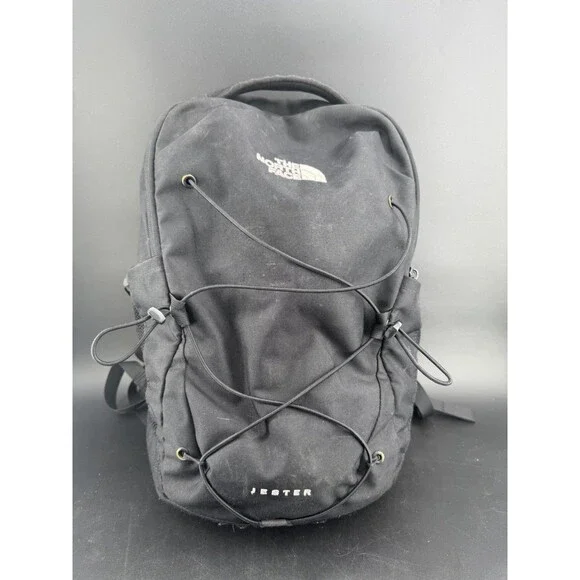 The North Face Jester Backpack Black FlexVent Laptop Daypack School Travel