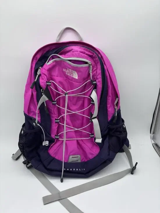 The North Face Pink and Purple Borealis Backpack