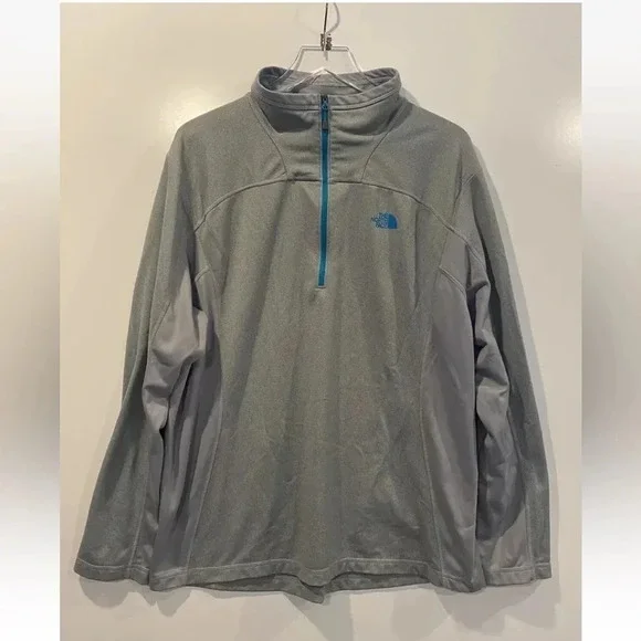 The North Face Men’s XL Grey 1/4 Zip Up‎ Pullover Sweatshirt