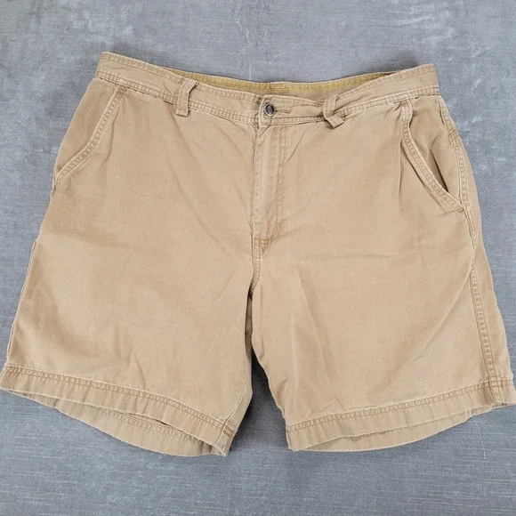 The North Face Y2K Mens Khaki‎ Cotton Twill Utility Carpenter Shorts Tan Size 36