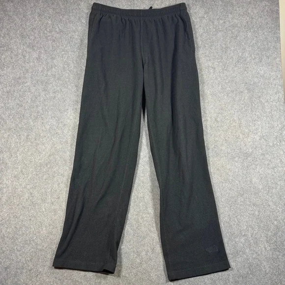 The North Face Fleece Pants Mens Large Black AB95 Recycled Straight Leg Hiking