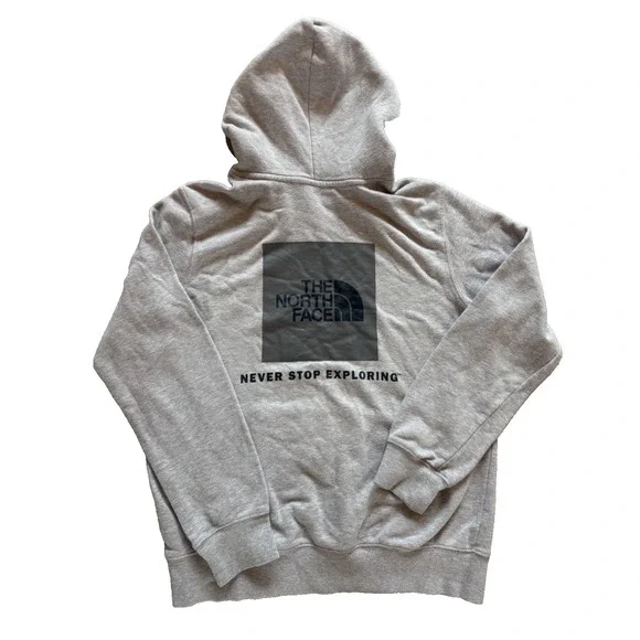 North Face Men's‎ Gray Pullover Hoodie Size Medium