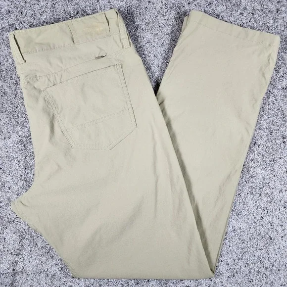 The North Face Hiking Pants Mens 36 Long Khaki Nylon Stretch Excellent