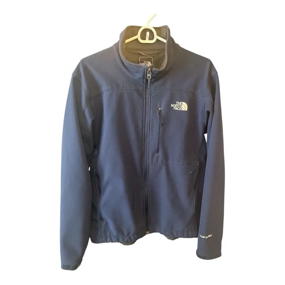 The North Face Windwall Jacket Fleece Men's Size Medium Blue Full‎ Zip