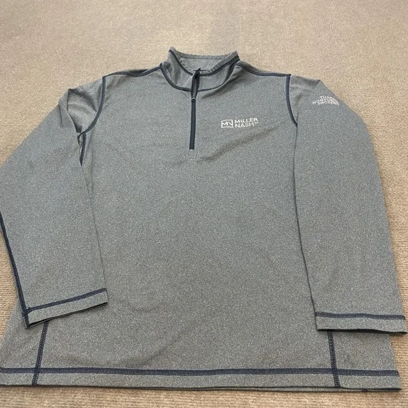 The North Face Pullover Mens Large Gray Quarter Zip Performance Miller Nash LLP‎