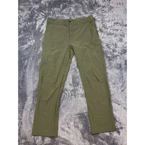 The North Face Paramount Pants Mens 36x32 Green Hiking Outdoor Lightweight