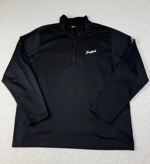 The North Face 1/4 Zip Pullover XL/TG Black Leinenkugel’s Logo Performance Top