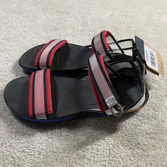 The North Face Sandals Mens 13 Red Black Skeena Sportsandal Hook Loop Strap