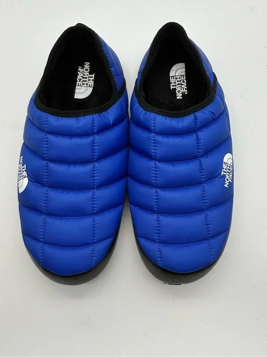 NIB The North Face Quilted Puffer Mule Slippers - Blue size 12 men’s