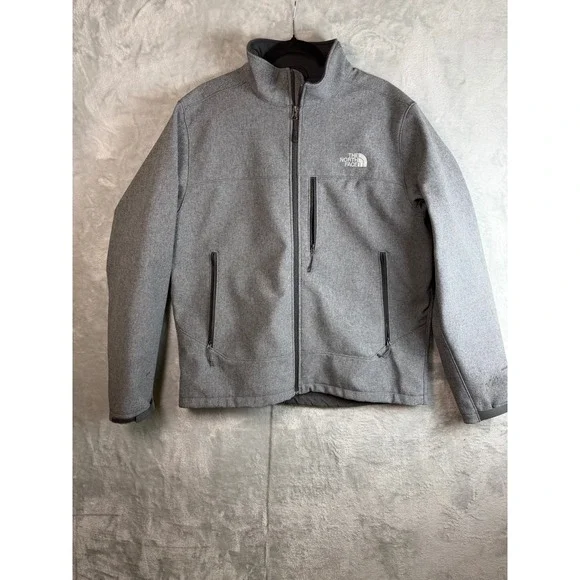 THE NORTH FACE Apex Bionic Jacket Mens Large Gray Softshell Full Zip