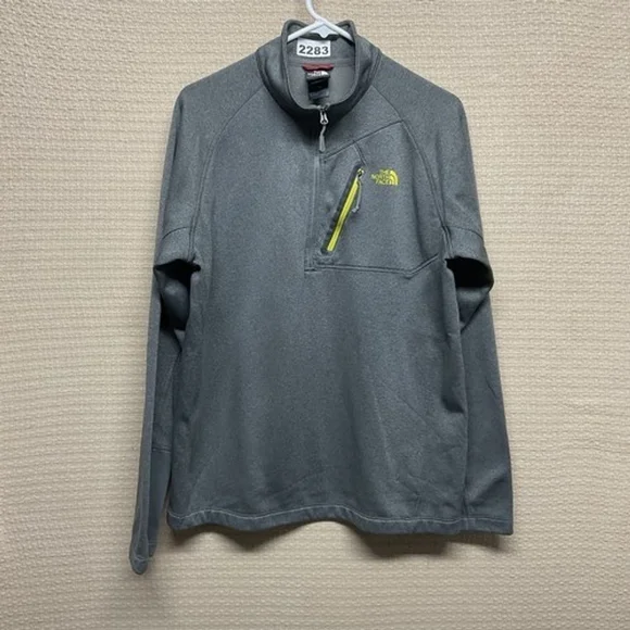 The North Face Gray Canyonlands 1/2 ZIP Hardface Fleece Pullover‎ Sweater Men L