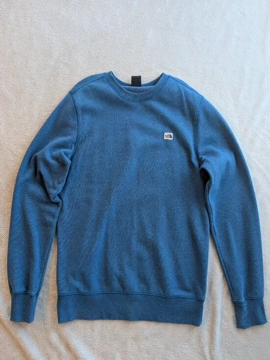 North Face - Men’s Heritage Patch Crew - M - Blue