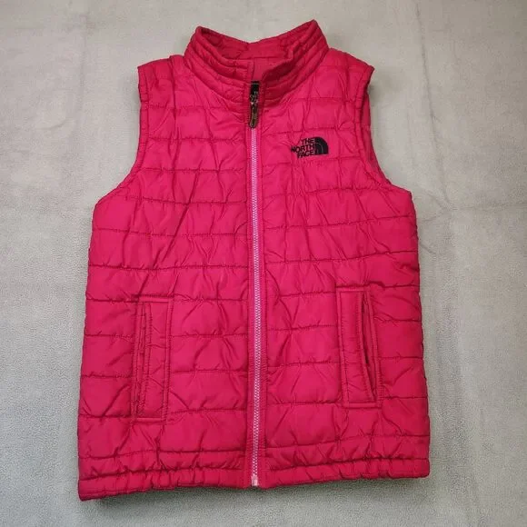 The North Face Puffer Vest‎ Men's Large Red Full Zip Sleeveless Pockets Outdoors