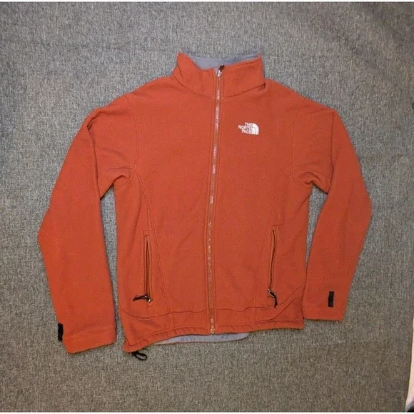 The North Face Waffle Knit Performance Jacket Mens Medium Fleece Lined Full‎ Zip