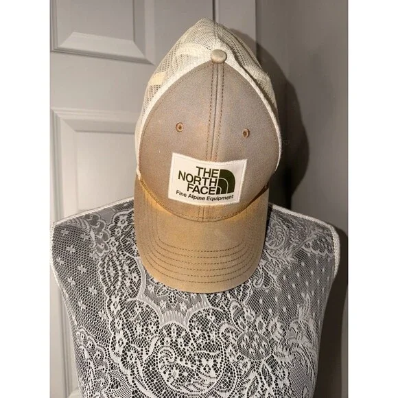 The North Face Hat Cap Snap Back Mesh Trucker Patch Fine Alpine Equipment Mens