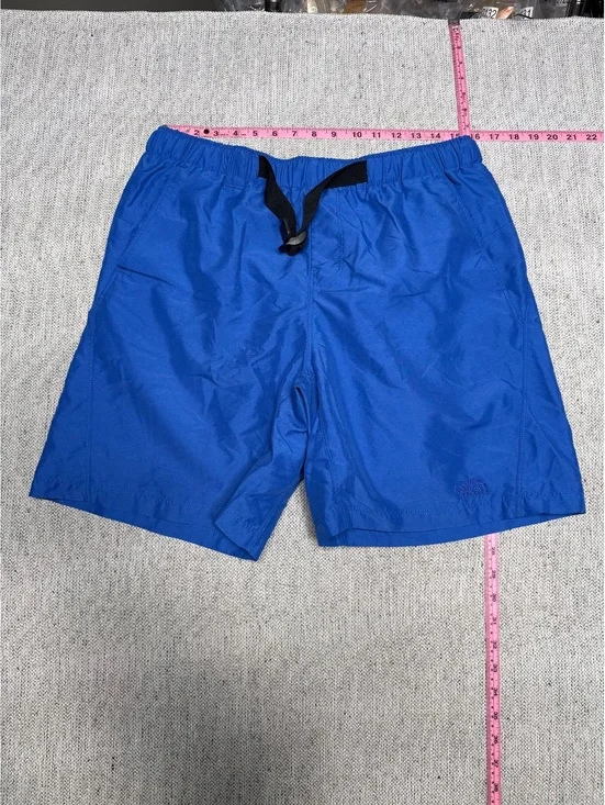 The North Face Blue Outdoor Shorts with Adjustable Waist M