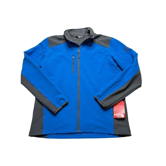 THE NORTH FACE Stretch SS Tech Jacket Blue Grey WindWall Men's Size Large‎ New