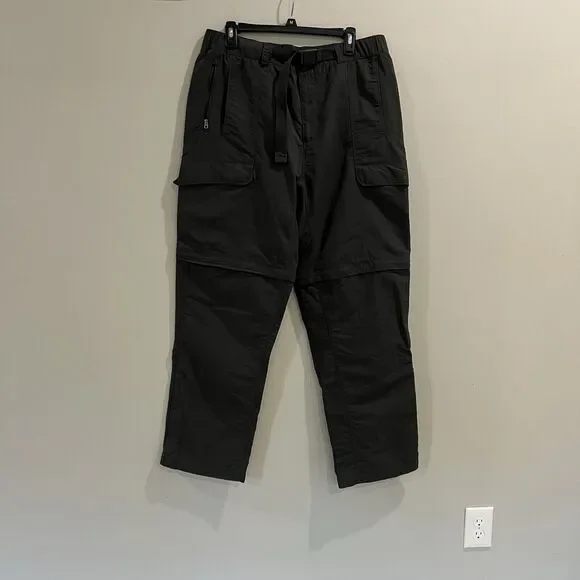 The North Face Convertible Pants Mens XLarge Gray Short Zip Off Outdoor‎ Hiking