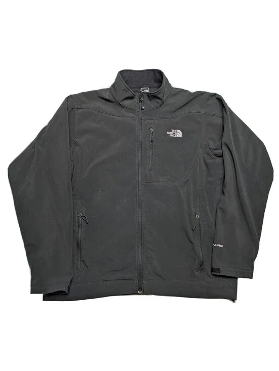 The North Face Apex Bionic Softshell Black Jacket Coat Mens 2XL XXL Camp Hiking