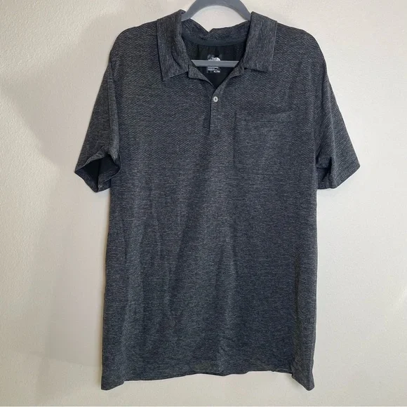 The North Face Polo Short Sleeve Collared Heathered Gray