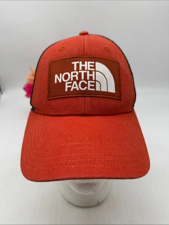 The North Face Orange Patch Logo Baseball Cap