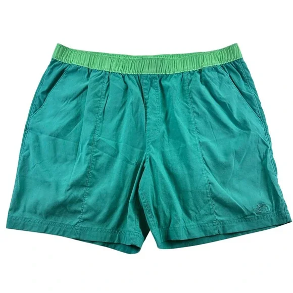 The North Face Mens Class V Pull-On Shorts Teal Green XL NF0A5A5X FlashDry