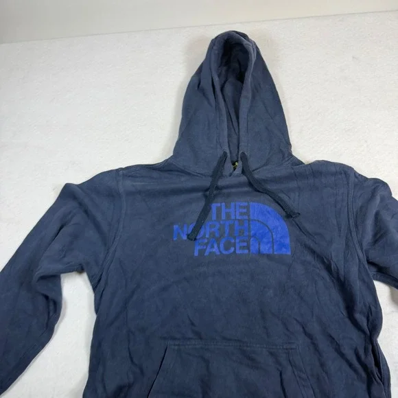 The North Face Mens Navy Blue Logo Pullover Hoodie Sweatshirt Medium NF0A3X8C