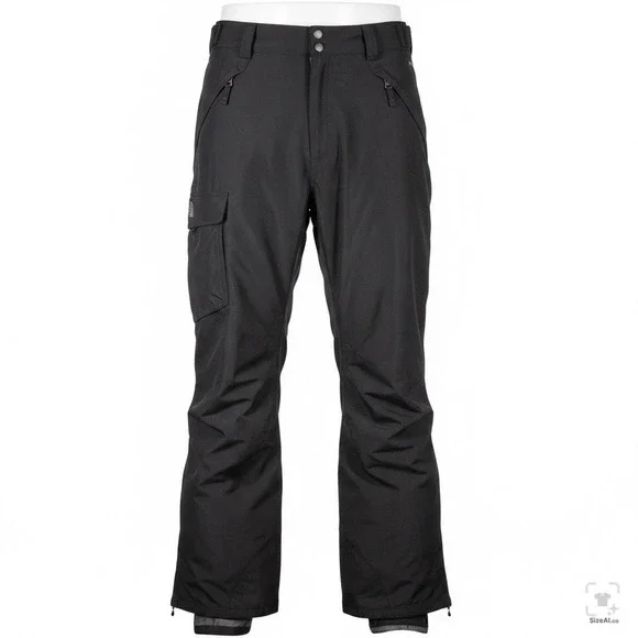 The North Face Pants Mens Large Short Black HyVent Waterproof Ski Insulated Snow