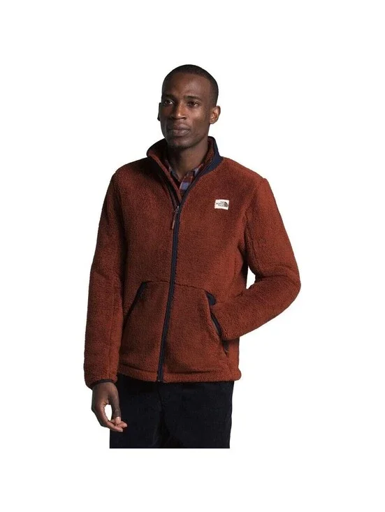 North Face Campshire Full Zip Sherpa Heavy Fleece Jacket Mens XL X-Large Orange