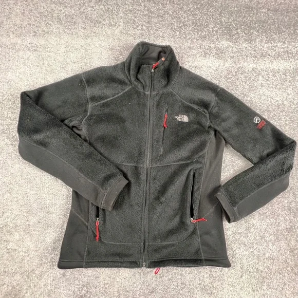 The North Face Summit Series Mens Black Fleece Full Zip Jacket AMWS001 Small