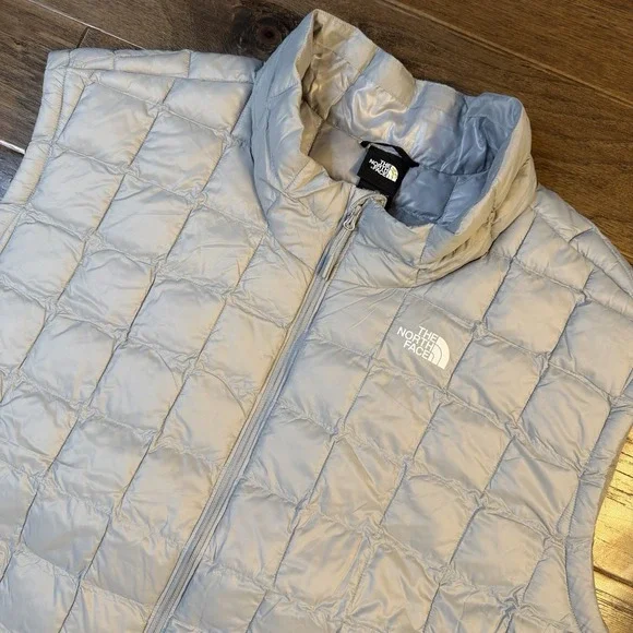 The‎ North Face Thermoball Eco Vest Men 5XL Grey Puffer Insulated Outerwear $180