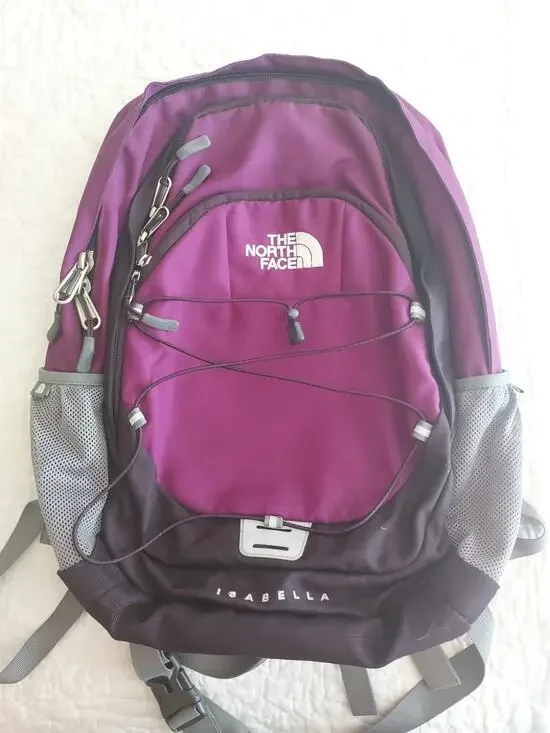 North Face Isabella Backpack Book Bag Hiking Hardback Excellent Authentic EUC